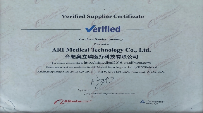 Verified Supplier Certificate by TUV Rheinland